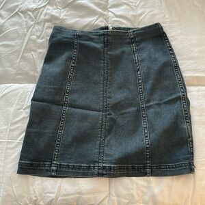 Free People Modern Femme Denim Mini Skirt